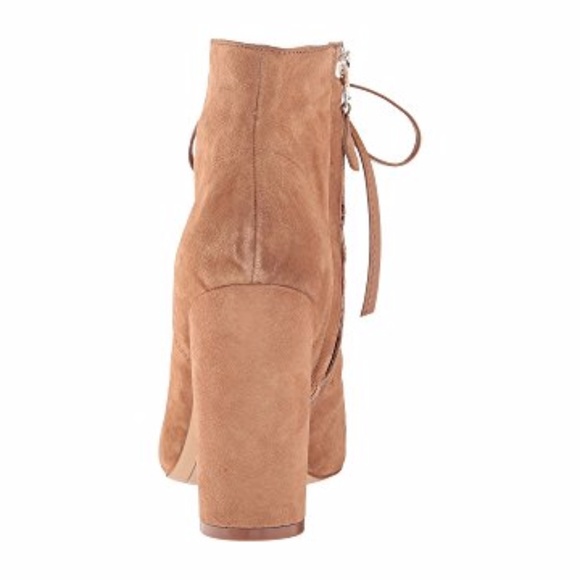 Sam Edelman Yvie Ankle Lace up Bootie Saddle Boots - Picture 3 of 5