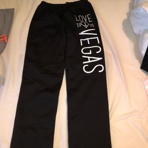 black sweatpants