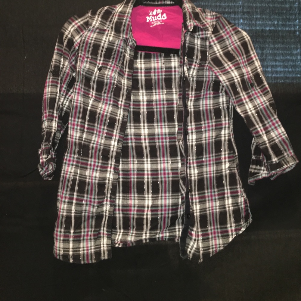 black, colorful flannel