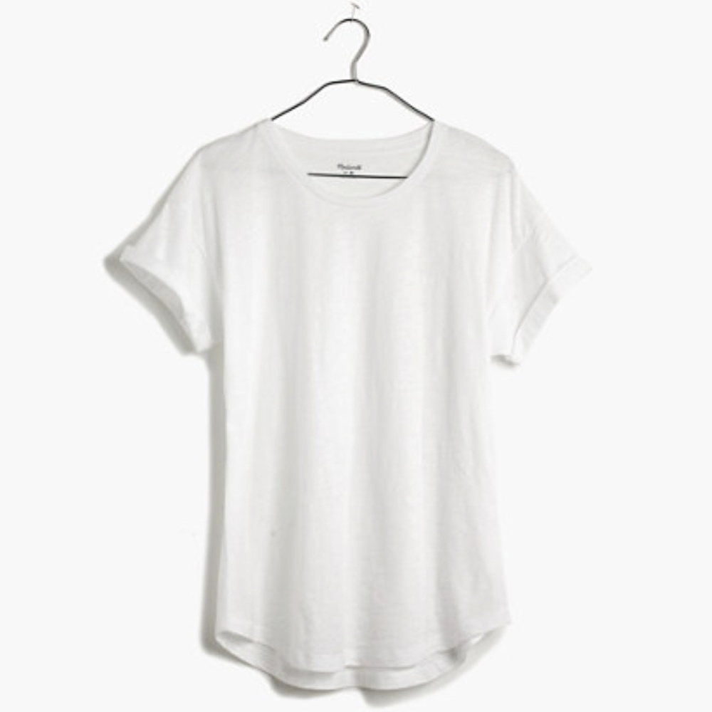 Madewell Whisper Cotton Crewneck Tee White size S