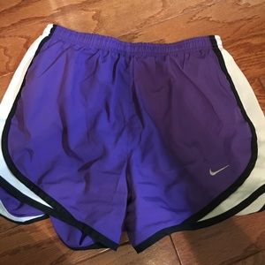 Purple Nike shorts