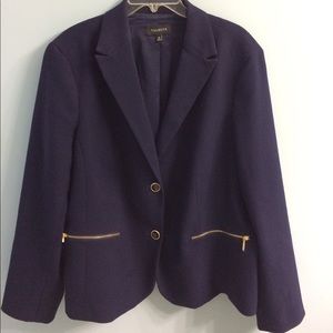LIKE NEW TALBOTS NAVY BLAZER
