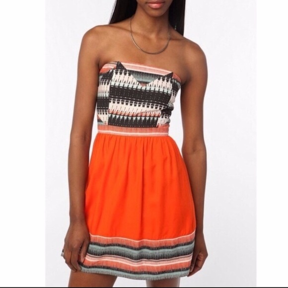 Urban Outfitters Silent & Noise Strapless Dress - Picture 1 of 3