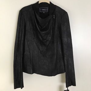 BNCI by Blanc Noir Faux Suede Drape Jacket