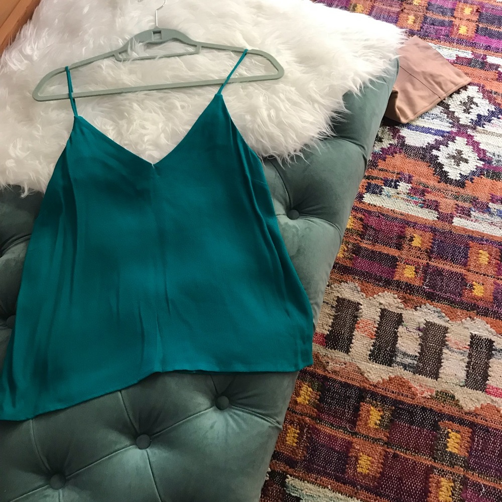 Teal camisole top