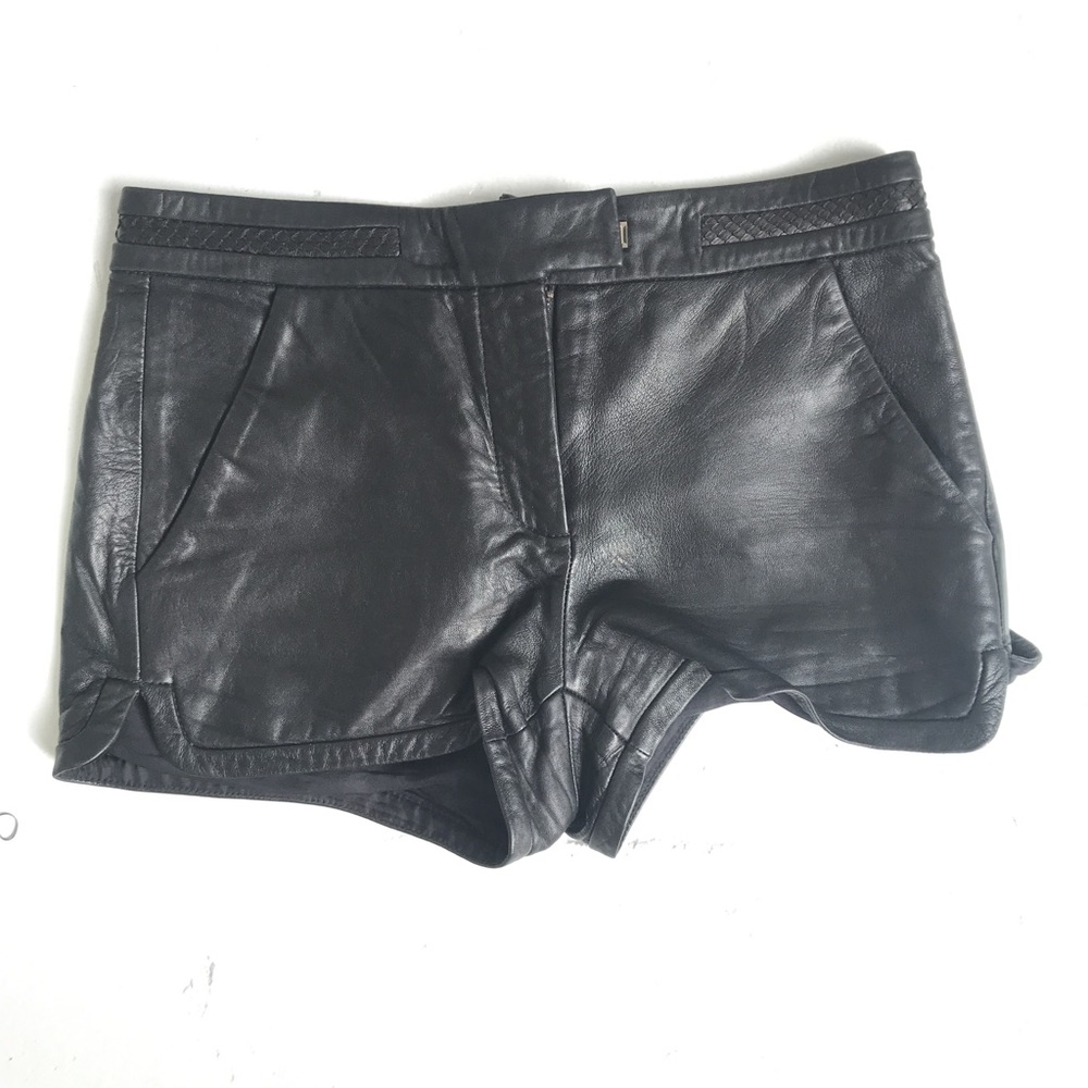 A.L.C Leather shorts