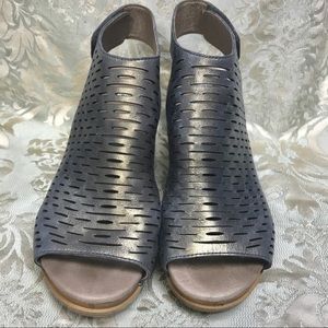 Dansko metallic leather heels