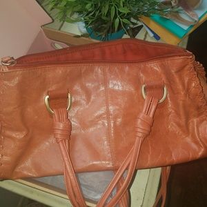 Leather Brown Handbag and Purse