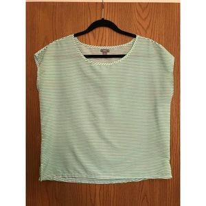 Green Striped Top