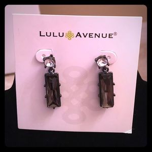 Lulu Avenue Hematite drop earrings