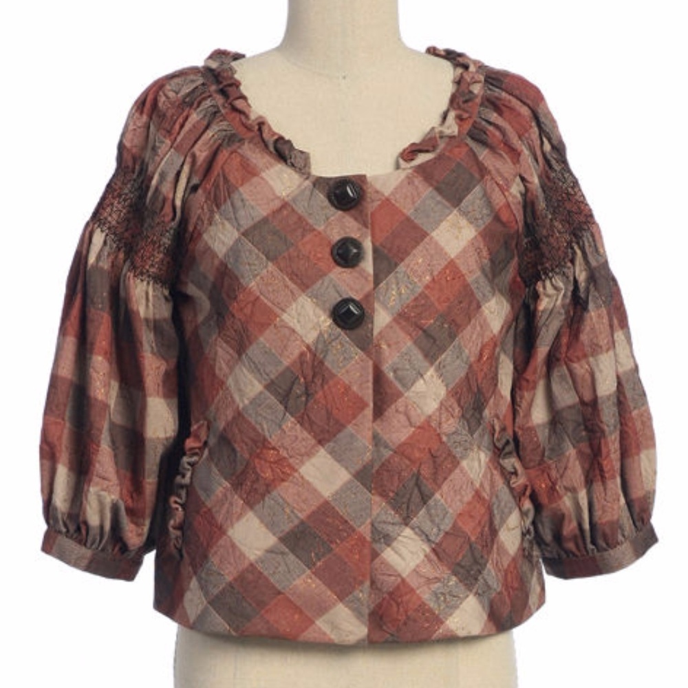 PLAID JACKET