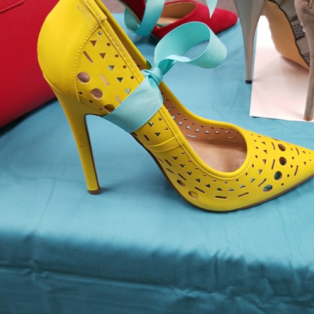 Yellow heels