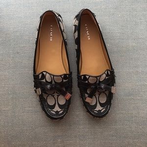 Coach slide on loafers