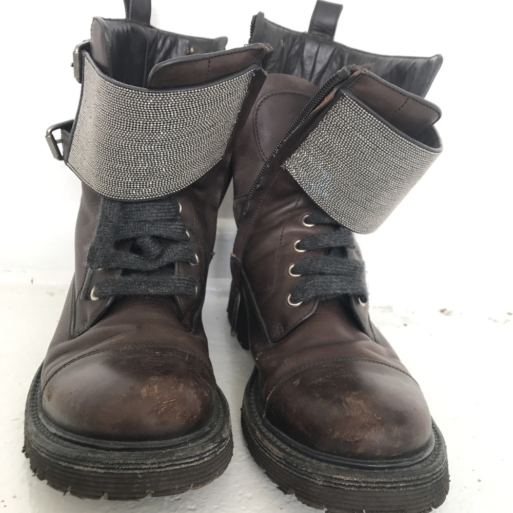 Brunello Cucinelli biker boots