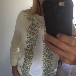 Talbots jeweled sweater