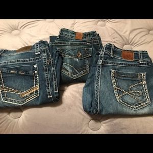 BKE Denim Jeans sizes listed in pics. Brand new