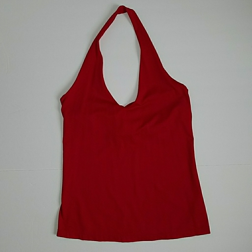 The Limited Red Halter Top