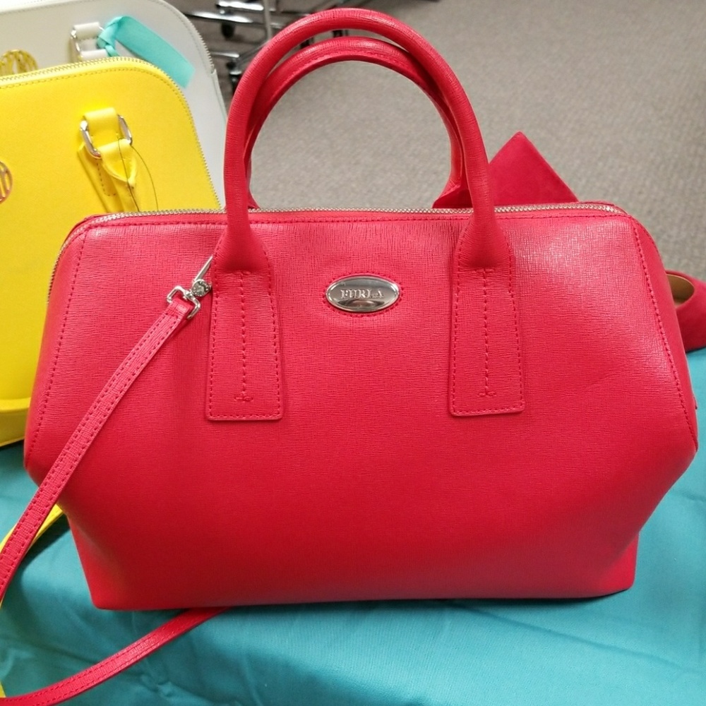 Furla red handbag