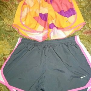 2 pr nike dri fit shorts sz xs and kids sz lg