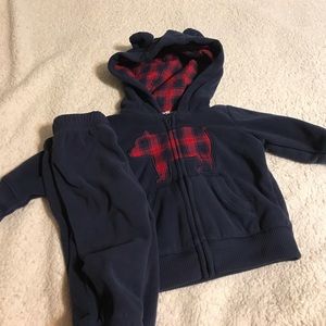 Carter’s fleece hoodie and pant set