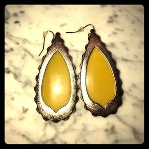 Yellow Kendra Scott earrings