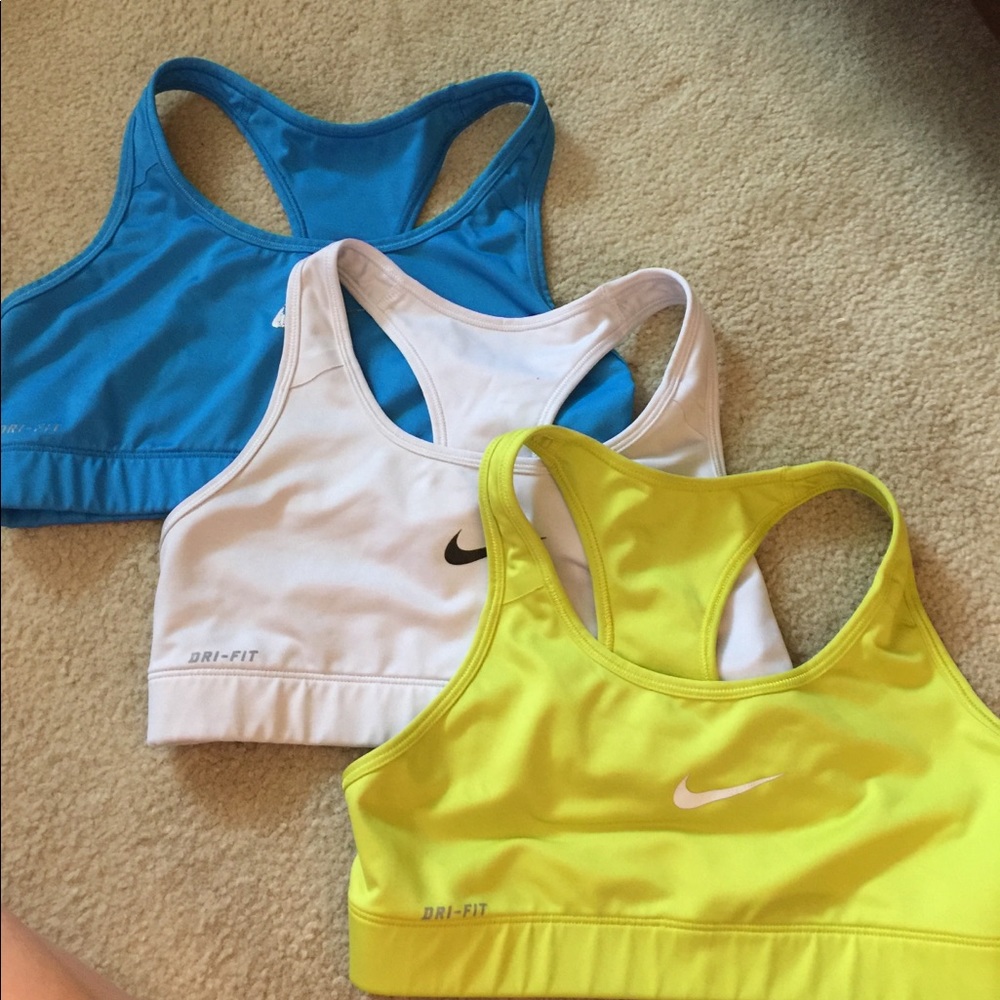 The Nike sports bras size small