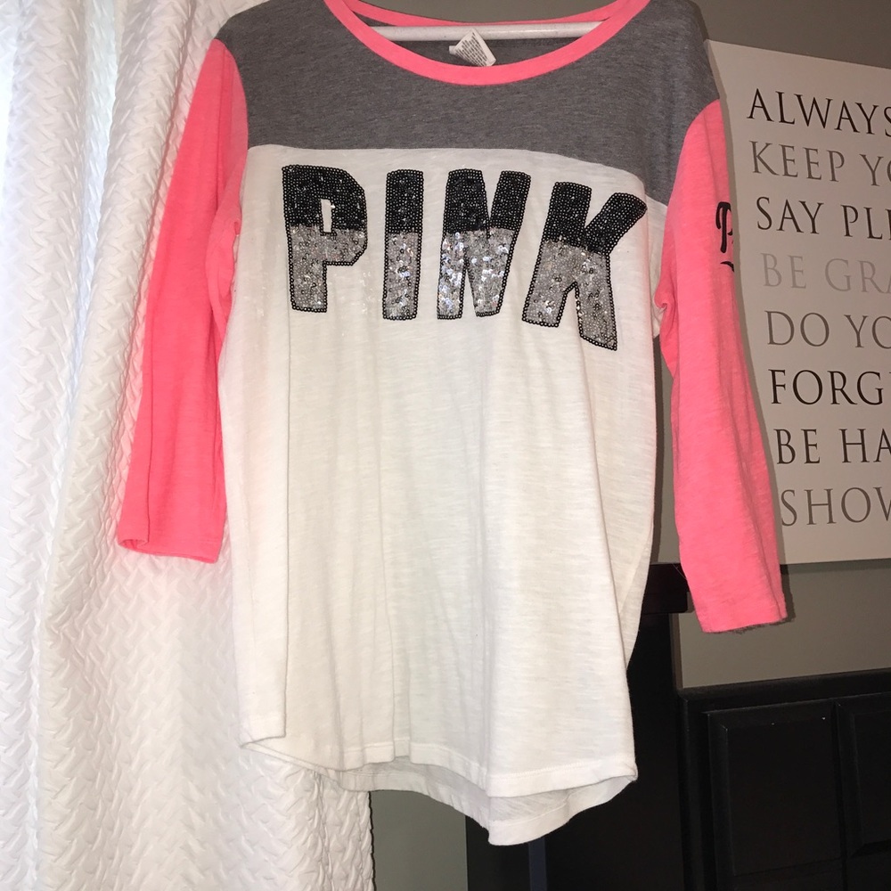 Victoria's Secret PINK 3/4 sleeve shirt