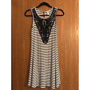 Striped lace dress