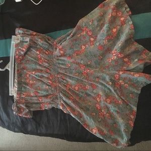 Floral print romper