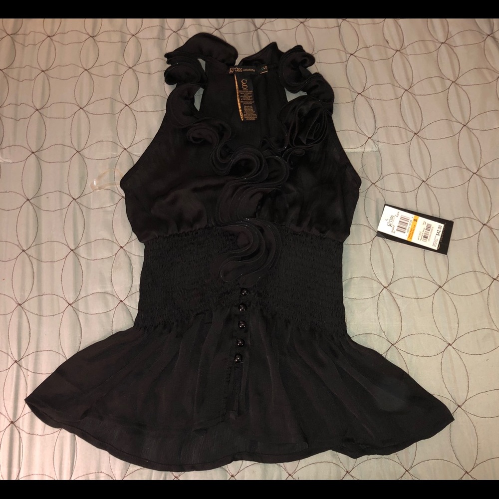 NWT Grass Floral Halter Girls Night Out Top Small