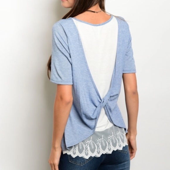 Stella tunic top with lace hem || - Picture 6 of 8