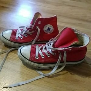 Red Hightop Converse