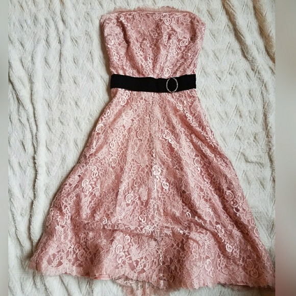 Corey Lynn Calter CLC Dresses & Skirts - Corey Lynn Calter CLC Pink Lace Strapless Dress