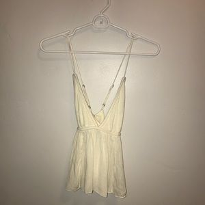 Cross back cropped tank