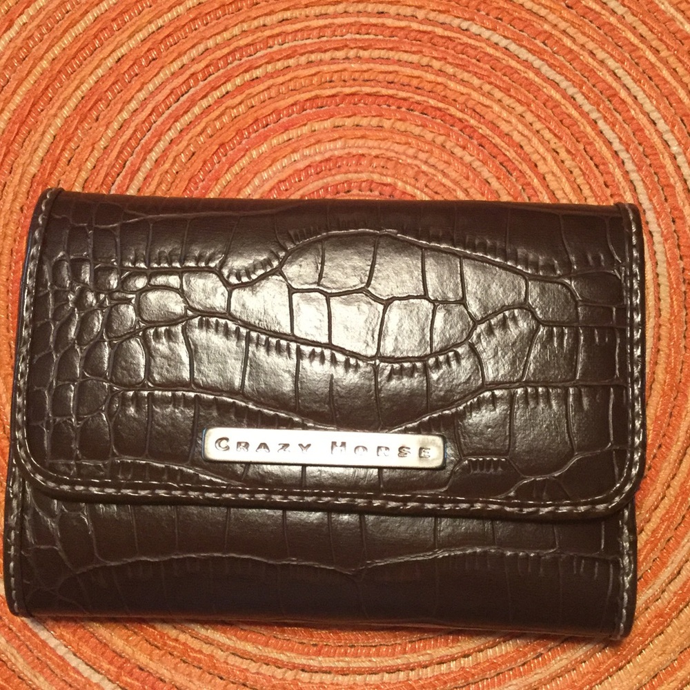 Brown crocodile style wallet