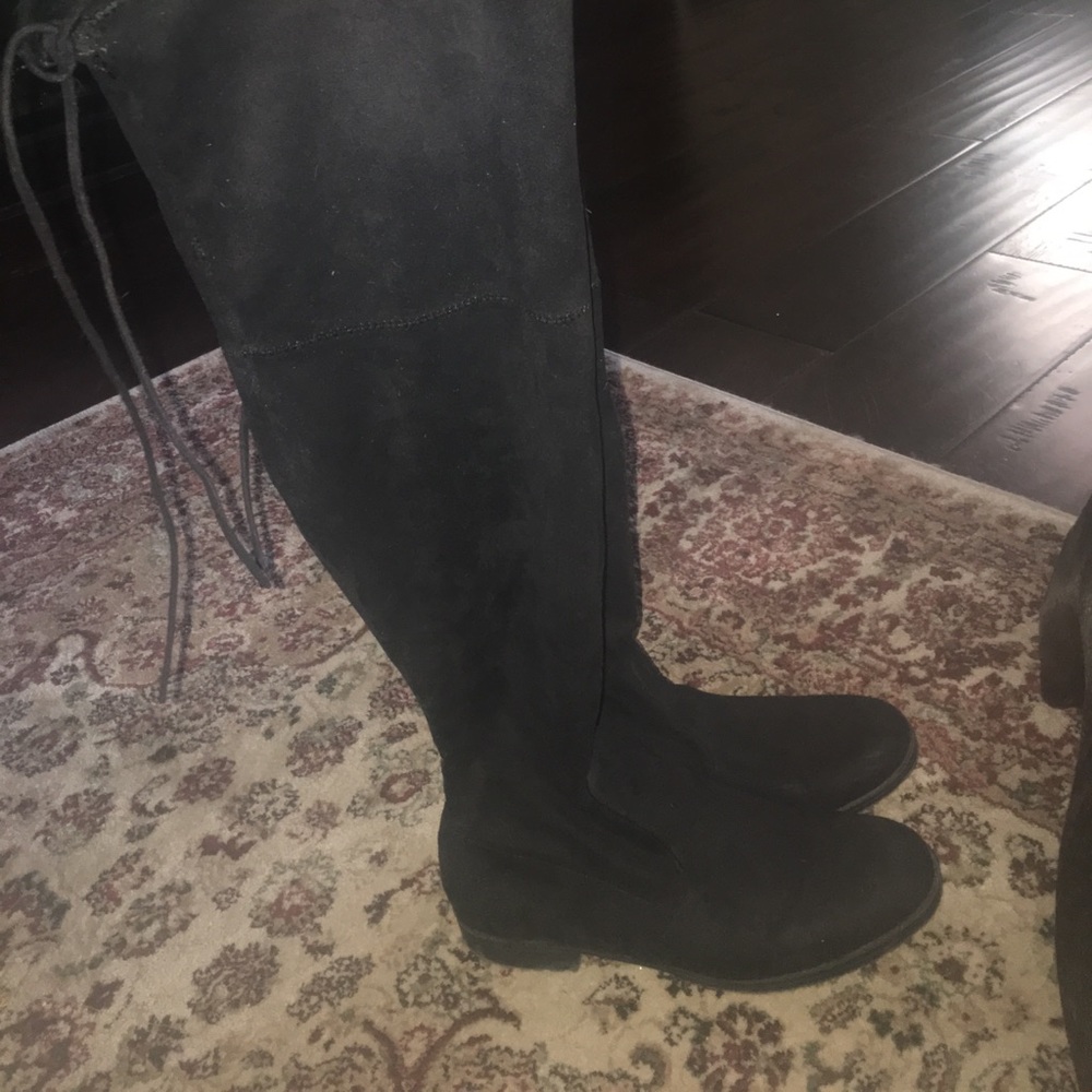 Unisa over the knee black suede boots