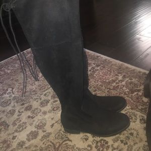 Unisa over the knee black suede boots