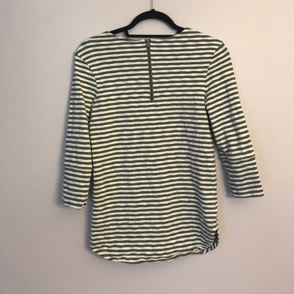Green and white striped top - Picture 2 of 5