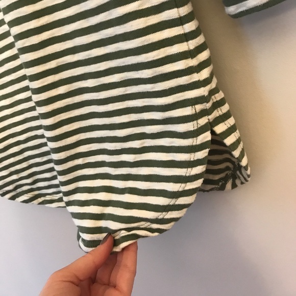Green and white striped top - Picture 4 of 5