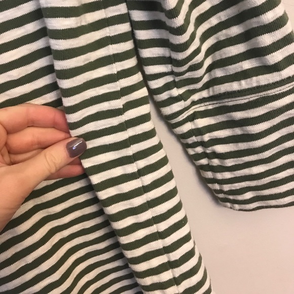 Green and white striped top - Picture 5 of 5