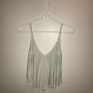 Flowy crop tank top
