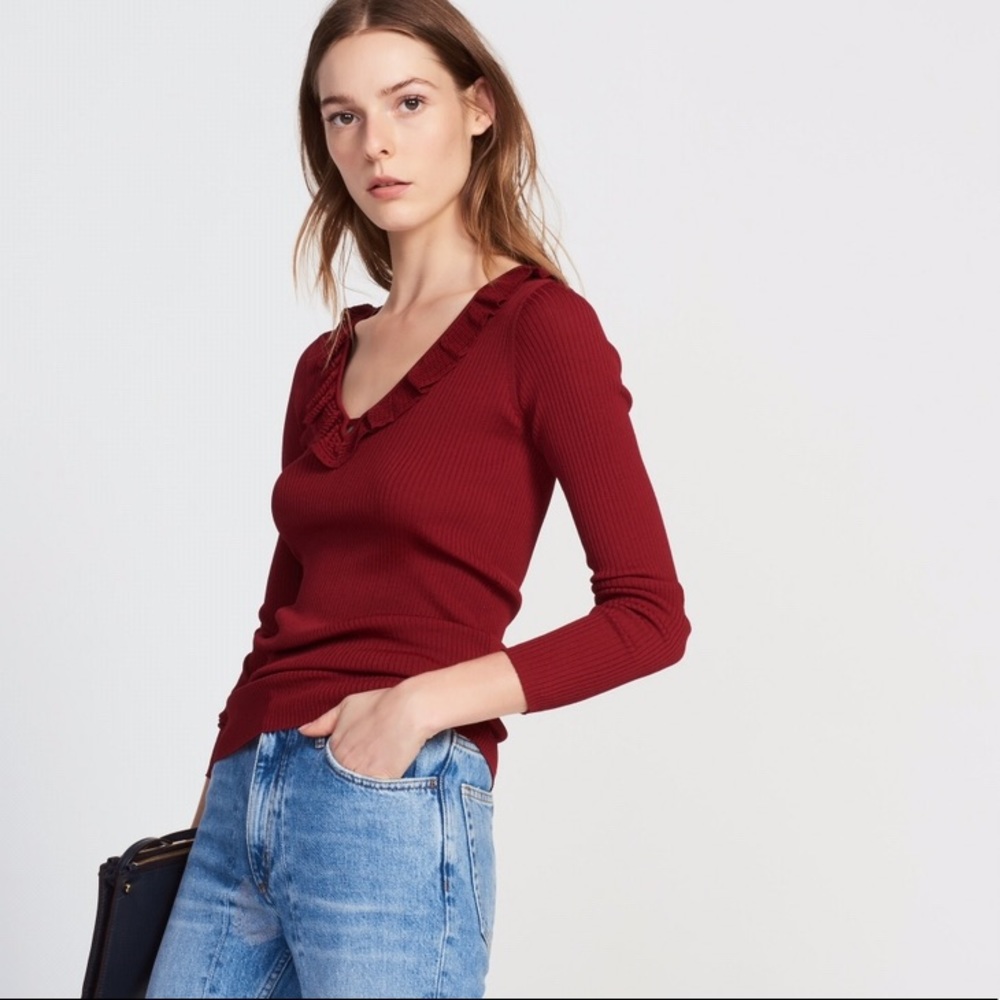 NWT Sandro fine-knit sweater, size 1