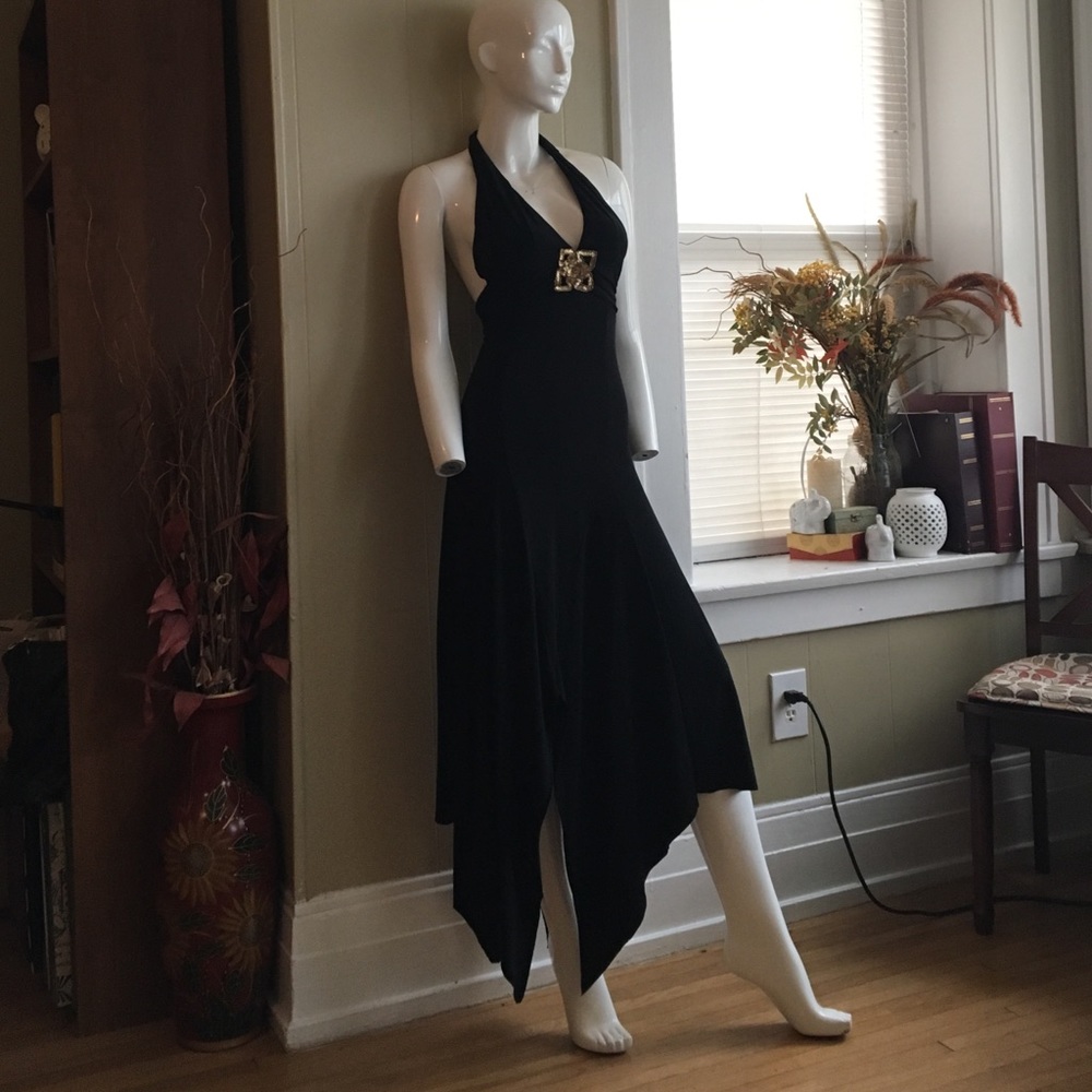 Black Halter Dress