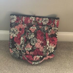 Vera Bradley Tote Bag- Mocha Rouge