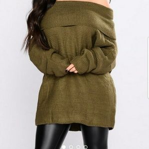 You're The One Oversized Sweater - Olive