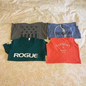 Lot of 4 Workout Shirts