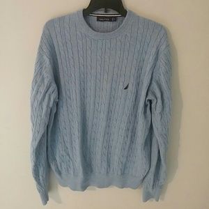 Nautica cable knit sweater- 100% cotton