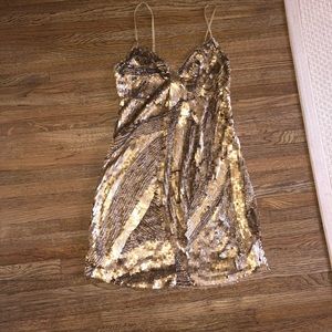 Tracy Reese gold dress; **PRICE NEGOTIABLE**