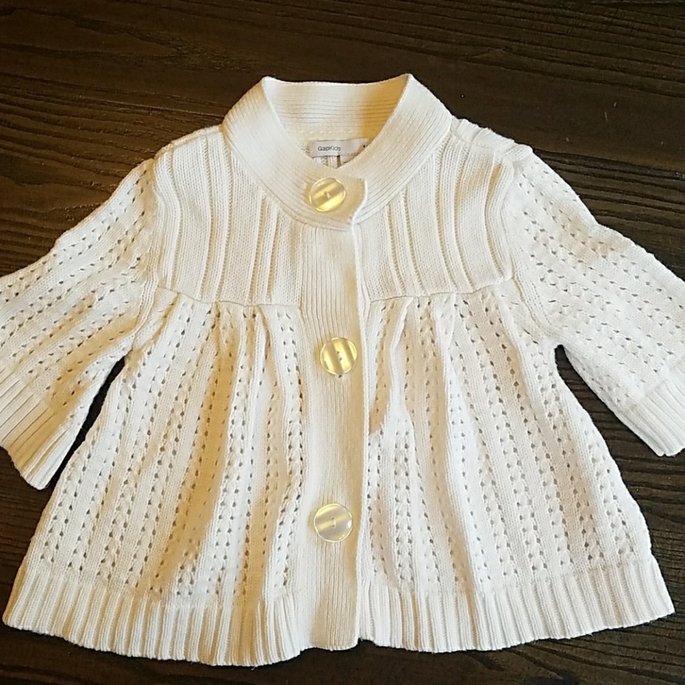 GapKids girls white sweater