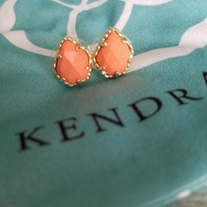 Kendra Scott Tessa Stud Earrings, Coral Magnesite